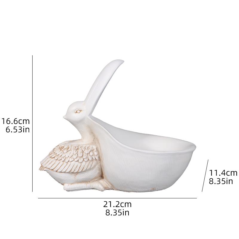 Big Beak Bird Storage Statue Creative Resin Storage Ornament for Home Decor, Bedroom, Living Room, Study, and Office Desk Decor