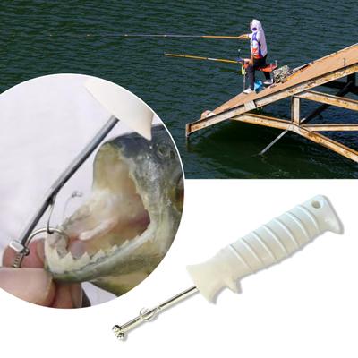 1/2 Stück Schnellverschluss-Fischhakenlöser mit Schutzhülle Sicheres Tiefmauldesign Fischhakenlösewerkzeuge
