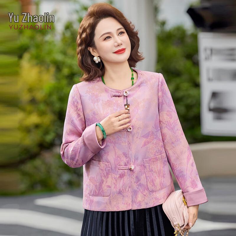 YUZHAOLIN Women s New Chinese Style Jacquard Jacket 3XL