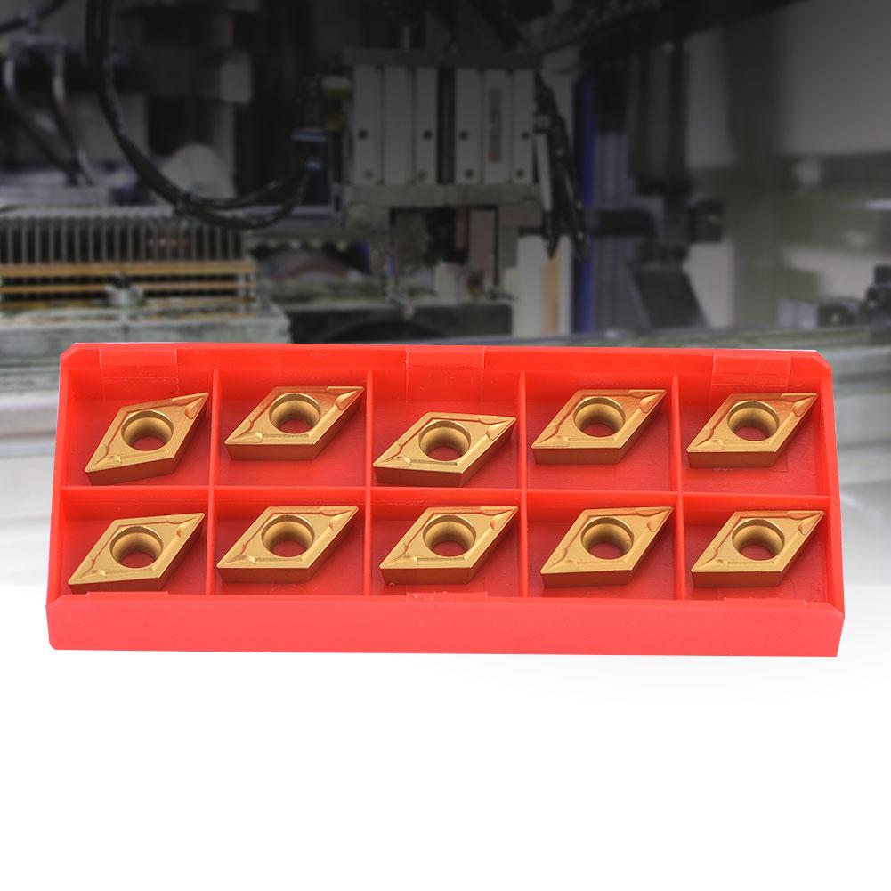 10PCS  DCMT11T304HM YBC251 DCMT32.51HM CNC Carbide Insert Blade Lathe Turning Tool