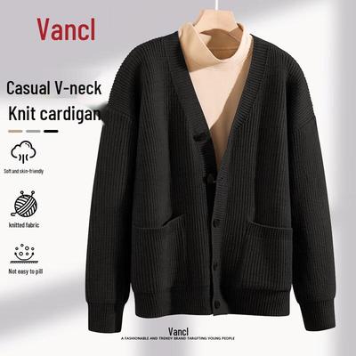 VANCL Men's V-Neck Casual Knit Cardigan