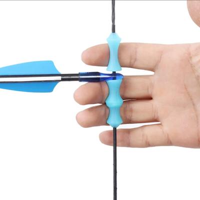 3pcs/set Archery Finger Guard Bowstring Saver Tab for Recurve Bow Silicone Release Protector Gear Accessory