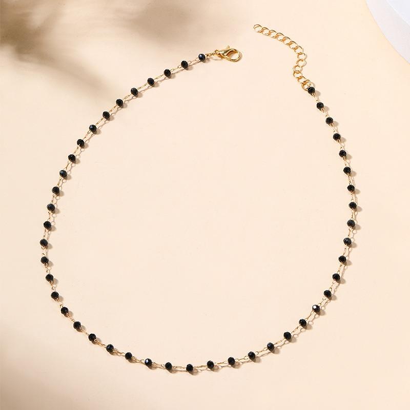 Alloy zircon necklace new light luxury niche jewelry women's simple fashion versatile collarbone chain