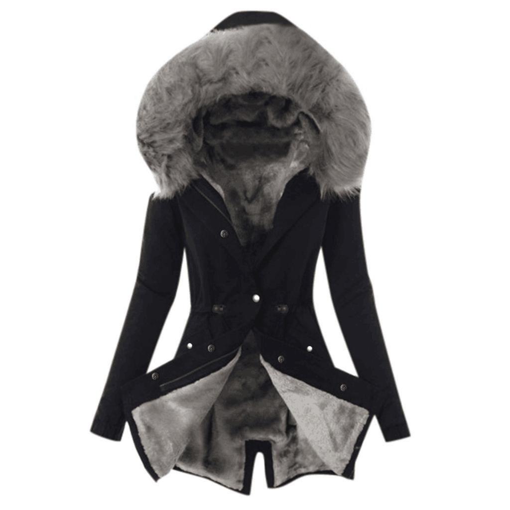 2025 New Women's Winter Cotton Coat Hooded Slim Warm Zip Jacket Fashion Outerwear for Women