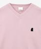 ZIOSONGZIO Semblance Whole Garment V-Neck Knit Light Pink Zi2Kt809Lp