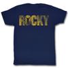 Rocky Rocky Logo Marineblaues T-Shirt