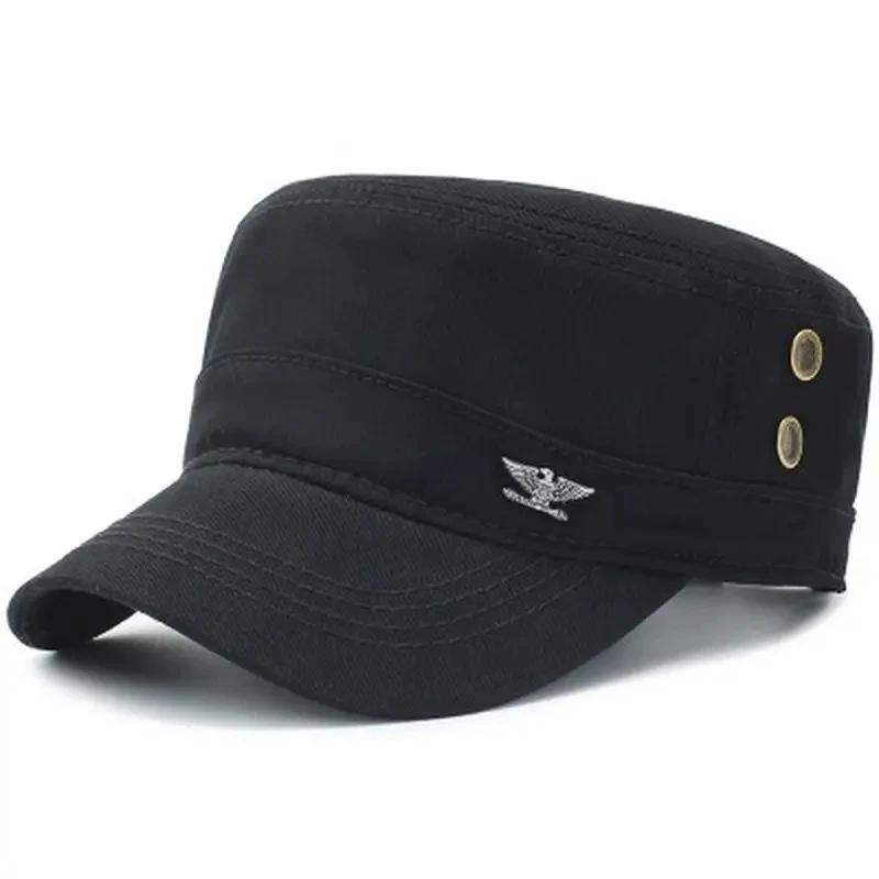 Military Caps Spring Autumn Tactical Hat Men'S Flat Top Cotton Army Cap Sportss Leisure Hats Mens Baseball Cap