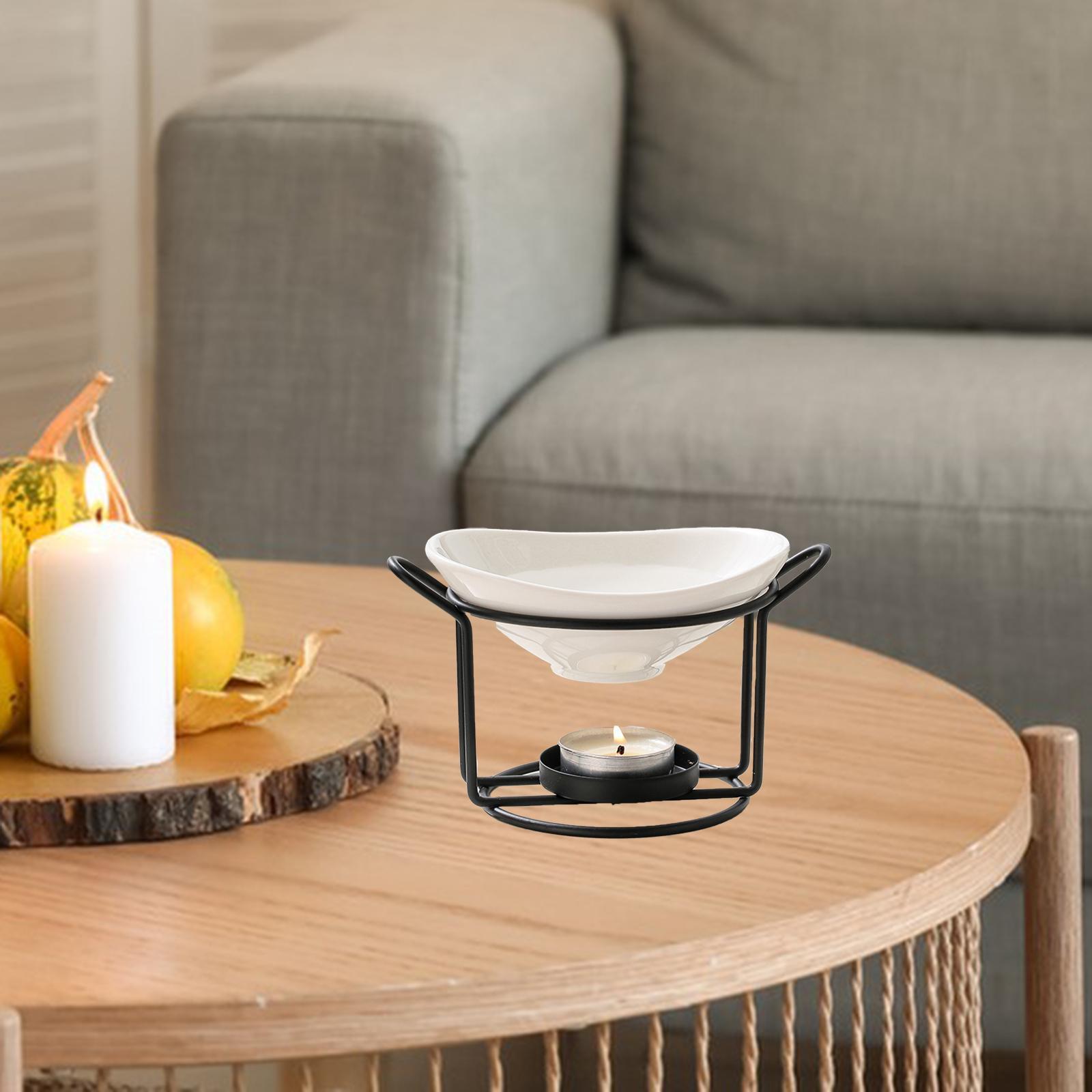 

Essential Oil Burner Diffusing Fragrance Holder Tealight Holder Warmer Scented чорний