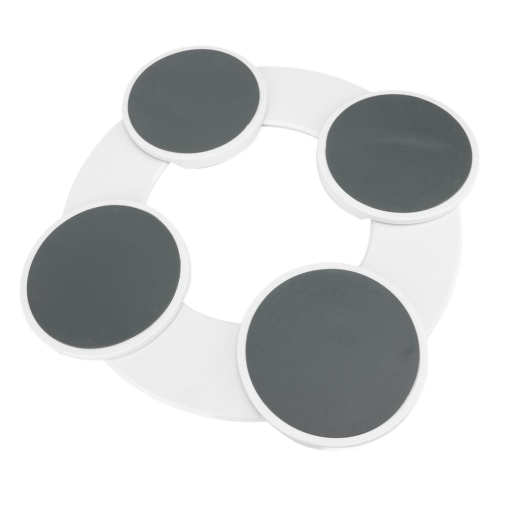 Dining Table Turntable Reusable Tabletop Slide Rail Manual Rotating Tray Round Serving Plate for