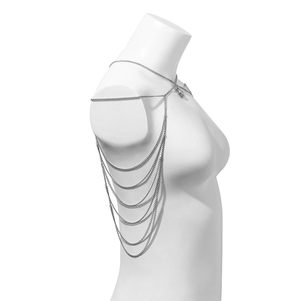 Ethnic Style Rhinestone Multi-layer Tassel Shoulder Chain Fashionable Halter Neck Clavicle Chain Bridal Shawl