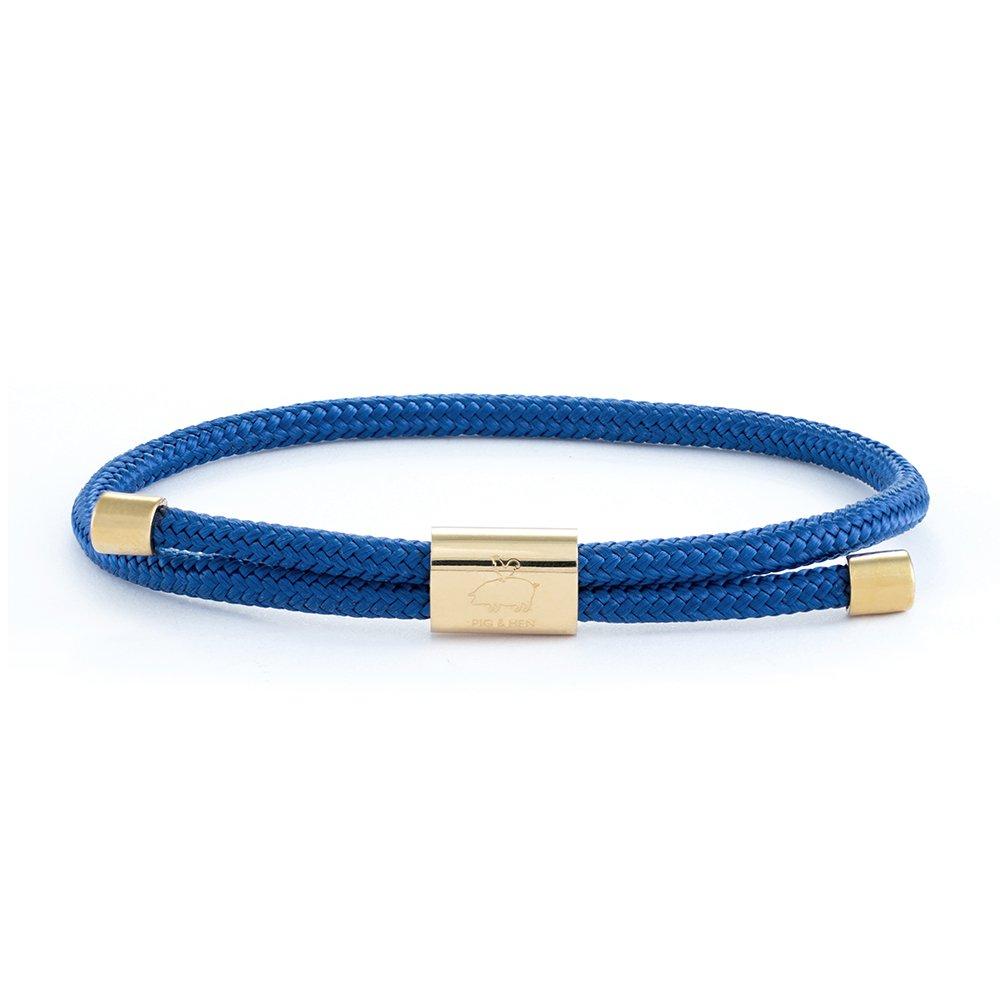 (Women's) Pig & Hen Little Louise Bracelet - Cobalt X Gold