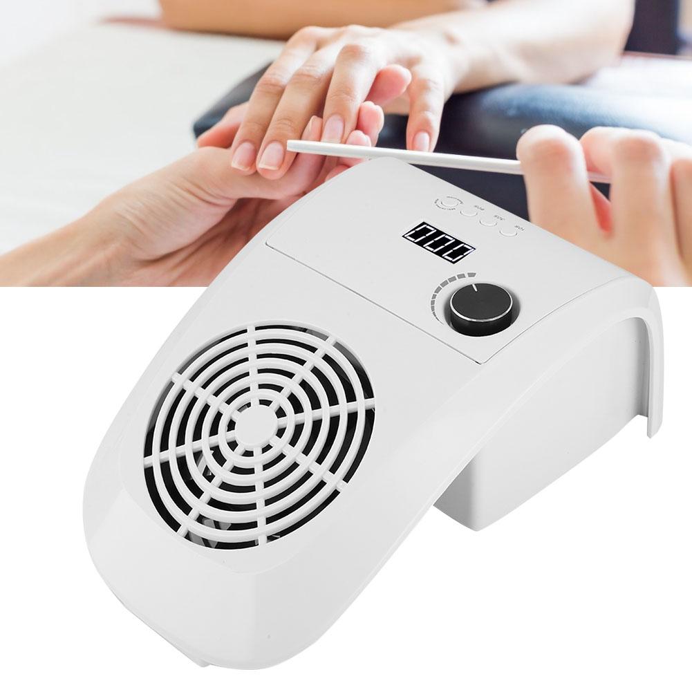 80W High Power Nail Art Vacuum Cleaner Nail Dust Suction Collector with Manicure Lamp