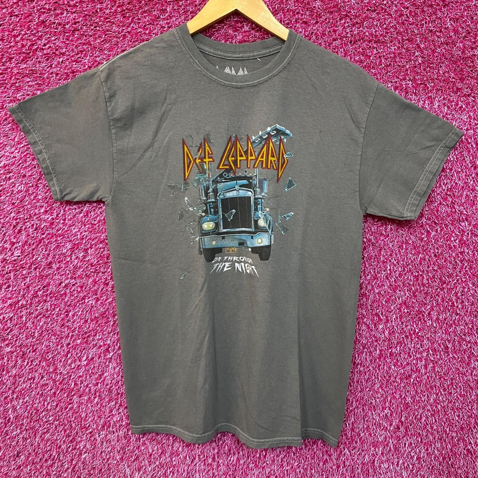 Def Leppard Through The Night Rock Tshirt size SM S