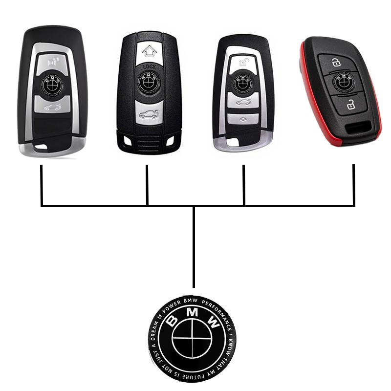 For BMW 320Li 325Li 330Li 325i E60 E64 E70 E83 E85 E87 E90 E92 E71 11/14mm Car Stickers BMW Dedicated Key Shell Emblem Paster
