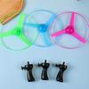 Funny Luminous Flying Disc LED Propeller Toy Lighting Pull String Light Up Flying Toy Spinning Top Outdoor Games Children Gifts
