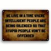 1pc Vintage Metal Aluminum Sign, Funny Quote Tin Sign, Wall Art Decor, Vintage Garage Wall Decor, Restaurant Decor