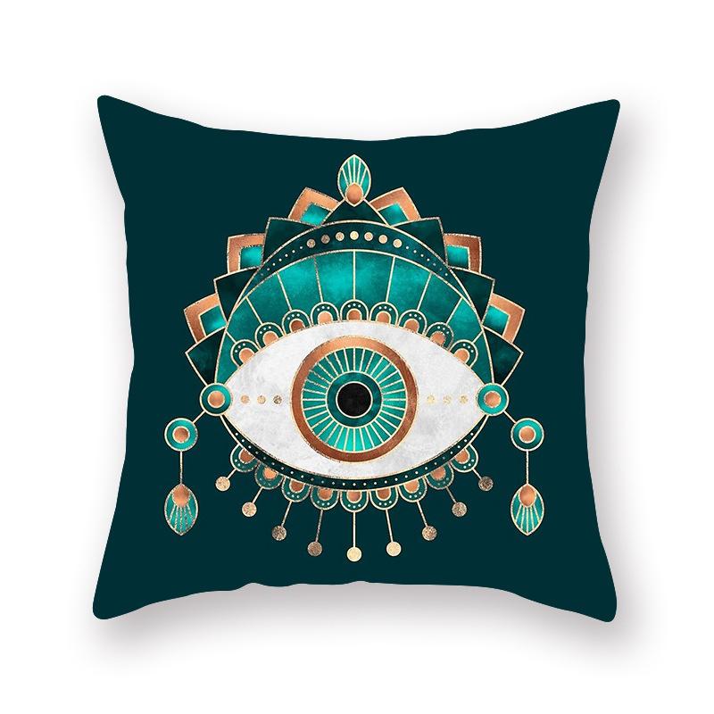 

Скандинавская мода, бирюзовая наволочка с геометрическим рисунком, полосатый чехол для подушки, чехол для дивана 45x45 см, чехол для подушки для спальни, домашнего декора 45x45cm