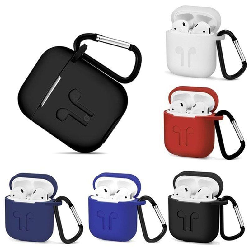 Shockproof Apple Airpods Case Cover Skin With Antilost Strap And Charging Compatibility