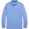 Polo Custom Slim Fit Mesh Long Sleeve Polo Shirt Men Tops Royal-Blue 710680790-143