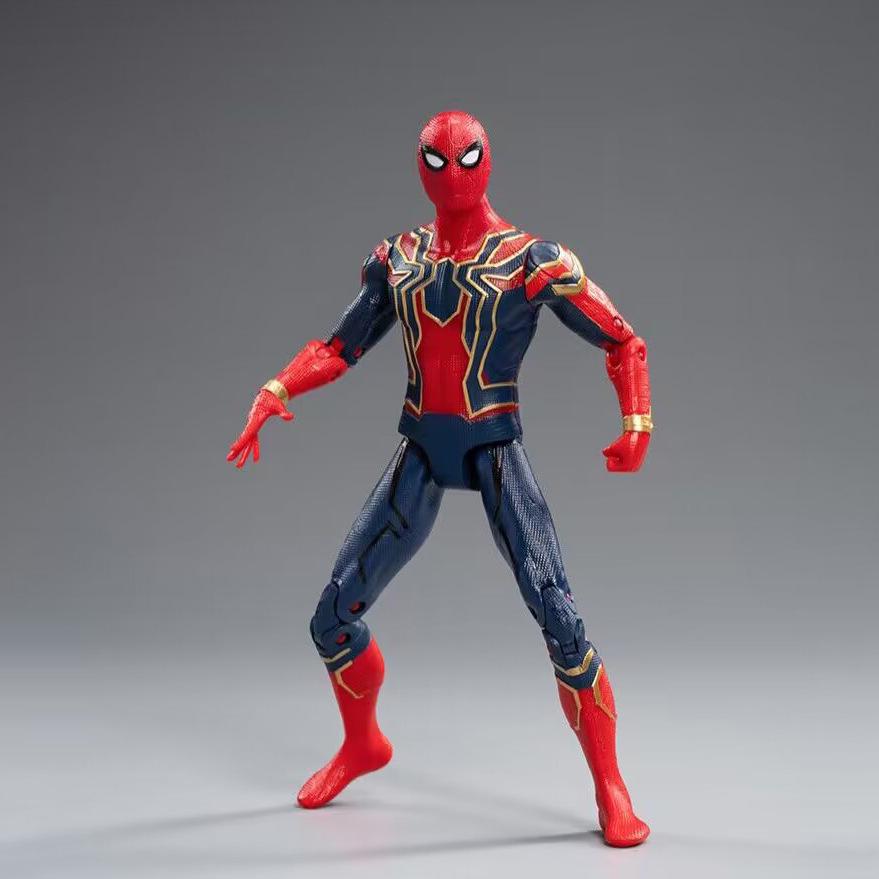 Avengers 7-Inch Iron Spider-Man & Captain America Figure Model Toy Ornament