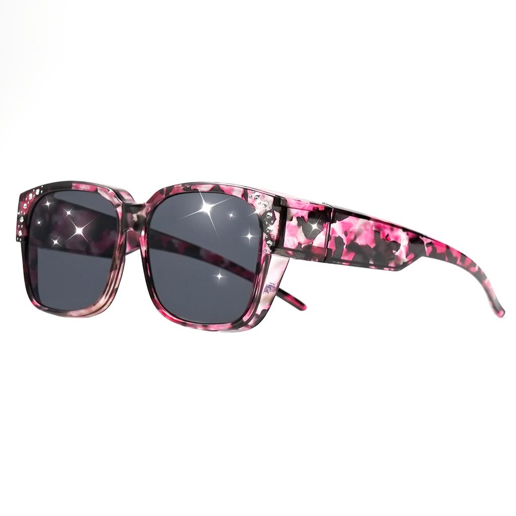 Oversized Square Fashion Sunglasses - Decorative Lenses for Fashion & Style, Stylish Eyewear, Elegant Eyewear