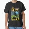 Gaming Eat Sleep Game Repeat Classic Tshirt Made In Usaaus Tshirt S2xl