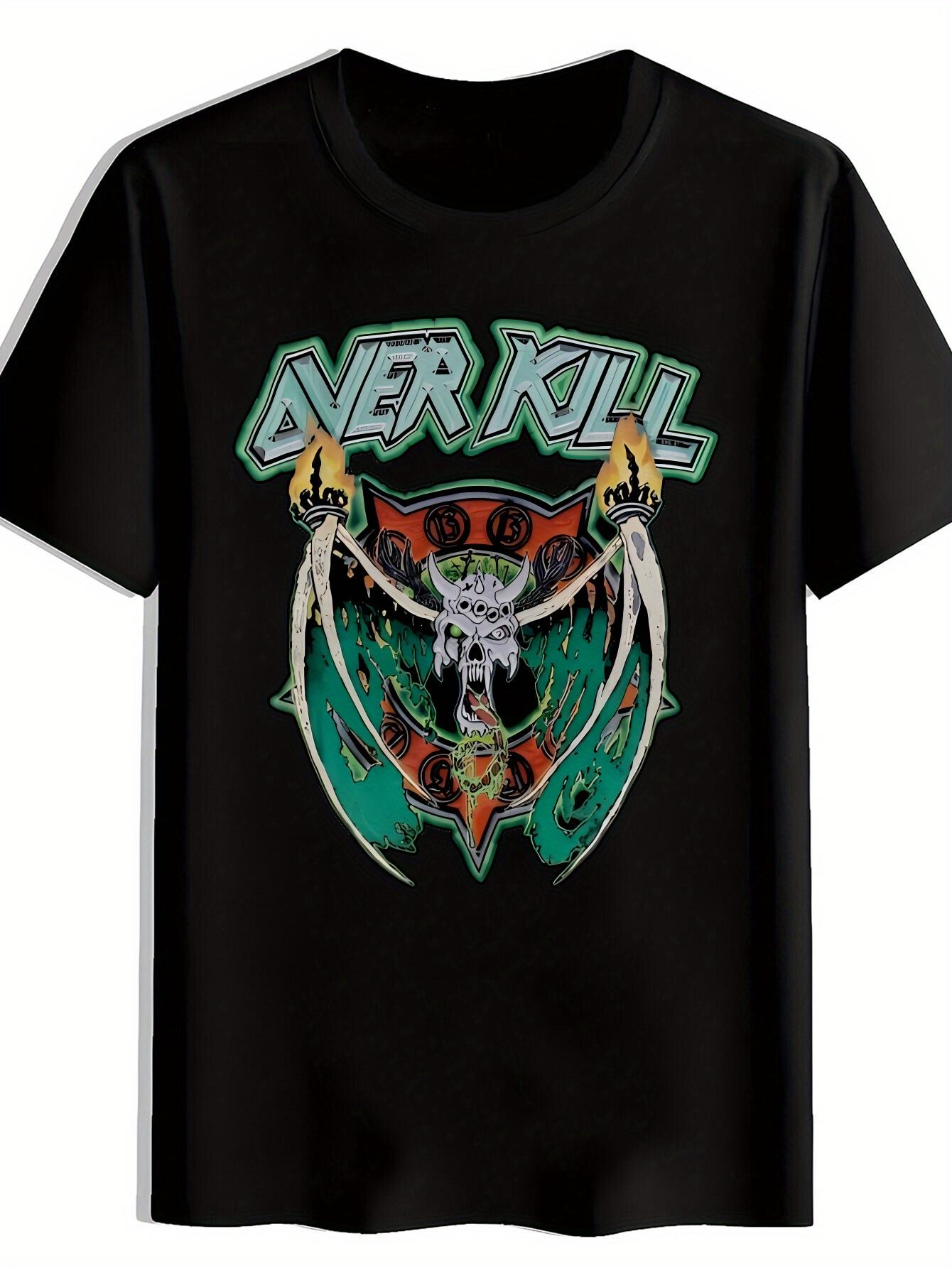 [Vintage Rock Tee] AC-DC & SLIPOKOT Black Graphic T-shirt | Vintage Rock Band Print XXXXL