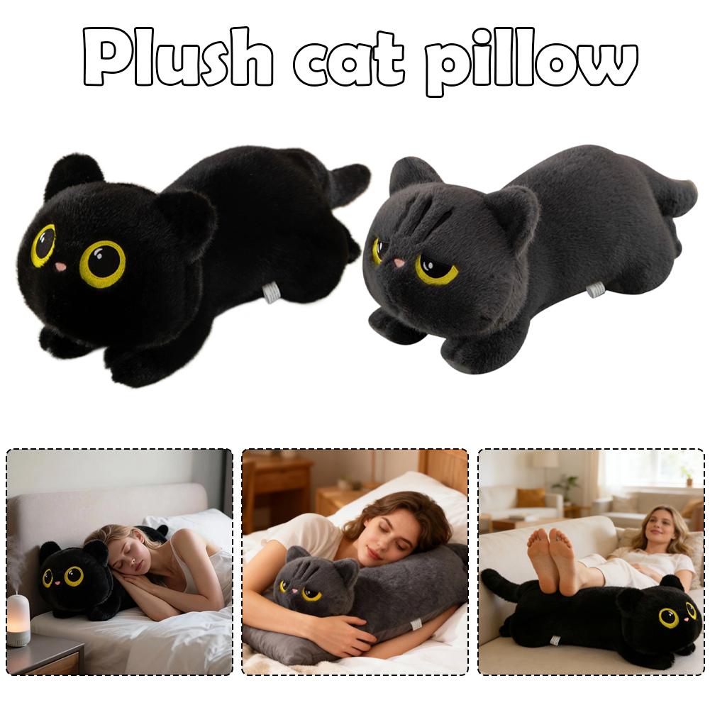 1PCS Cute Cat Lying Doll Plush Sofa Pillow Kawaii Cartoon Animal Stuffed Toy Gift Office Sleep Decor New Year Valentine's Day