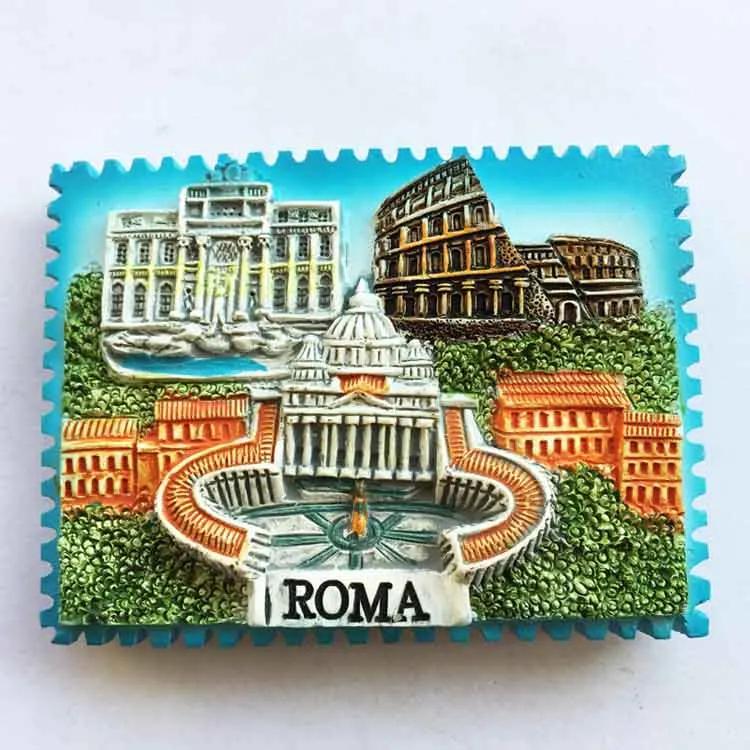 Italie Fridge Magnets Italy Rome Sicilia Siena Florence Colosseo Tourism Refrigerator Magnets Souvenir Home Kitchen Decoration