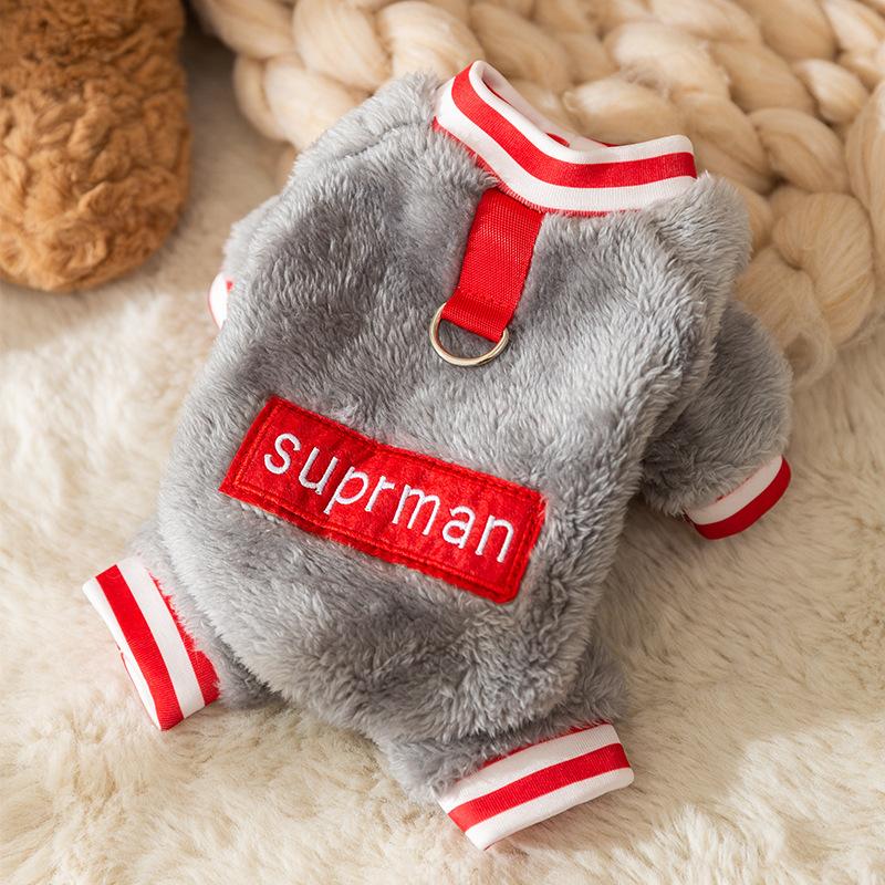 Haine cu patru picioare pentru câine mic, toamnă și iarnă, cățeluș, pisoi, salopetă ursuleț teddy, accesorii pentru animale de companie, haine pentru câini