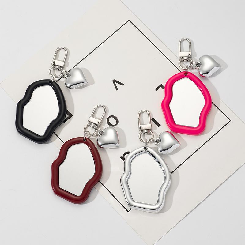 Chaveiro Espelho de Nuvens/Amor Estilo Doce Y2K Temperamento Chaveiro de Carro Fone de Ouvido Mochila Decoração de Celular Pingente Joia Presente