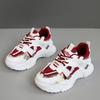 ZYCK-6 new 2025 sports shoes leather surface heightening shoes women's shoes color matching platform student fashion Korean version tide