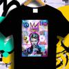 David Bowie Graffiti T-Shirt, David Bowie T-Shirt, David Bowie ArT-Shirt, Ikonische Musiklegende T-Shirt, Rocklegende T-Shirt, Geschenk für Musikliebhaber