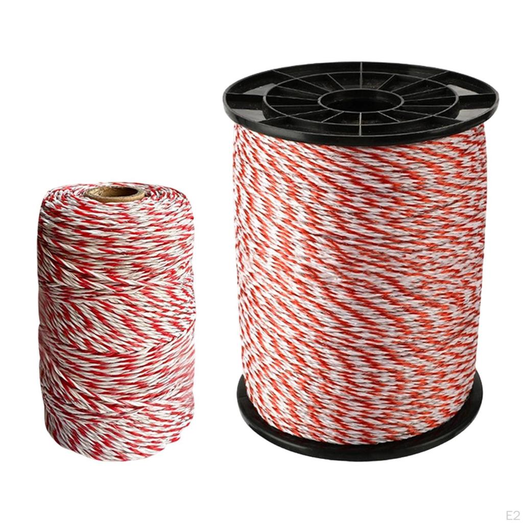 Conductive Fence Line for Temporary Grazing Lightweight Reliable Conductivity Flexible 2mm Thick