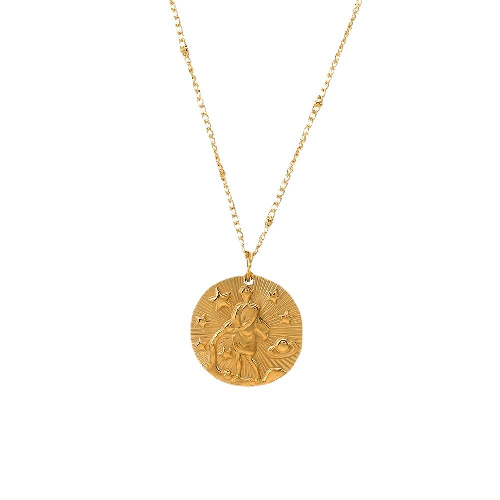 Moderne Sternbild-Anhänger-Halskette Minimalistisches Vielseitiges Kleines Design Schmuck