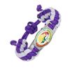 Qatar World Cup Woven Bracelet, Time Gem Team Logo Paracord Fan Support