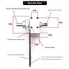 Feb.Mini Table Saw Spindle DIY Woodworking Cutting Spindle Bearing Seat For Table Saw Home Saw Bearing Block