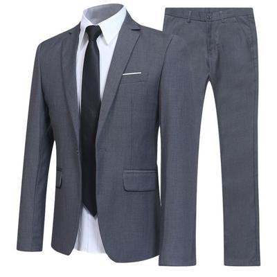 Men's British Style Elegant Blazers 2 Pieces Sets Business Shirt Pants Jacket Coat 3 Suits Formal Dress Wedding Suit