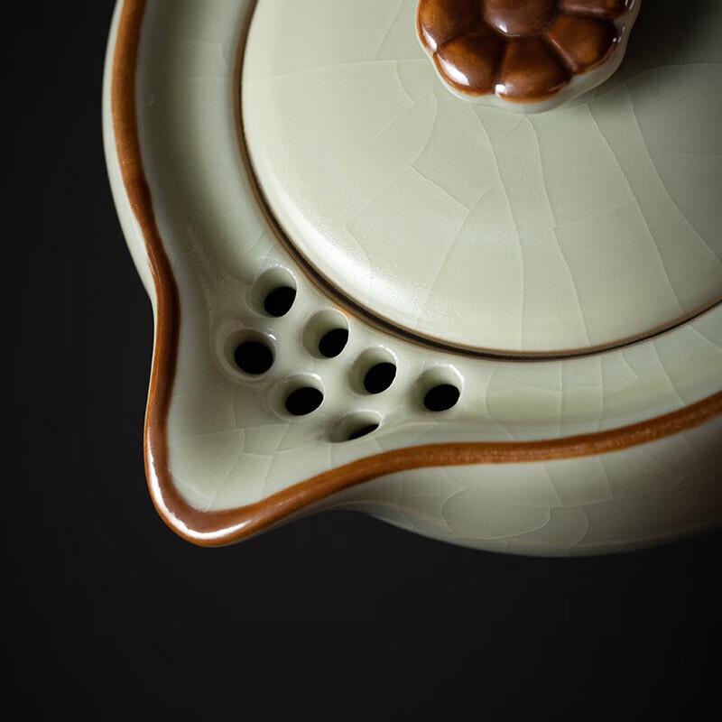Imitation Song Ru Kiln Ceramic Travel Tea Set