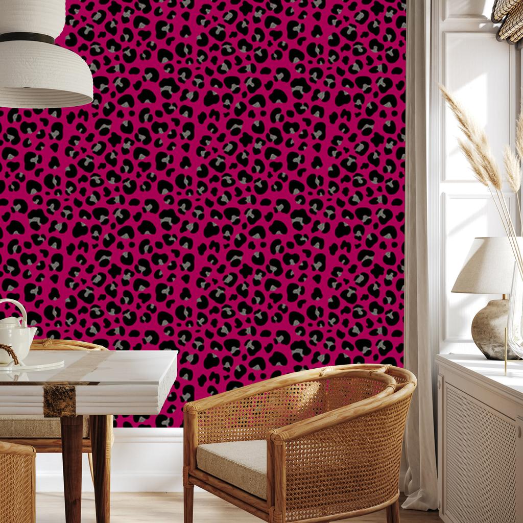 Pink Leather Purple, Burgundy, Black and Graphite Wallpaper 50x1000