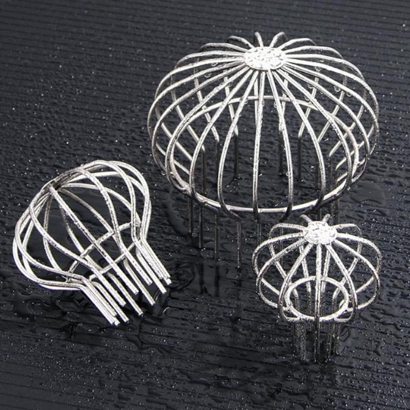 Stainless Steel Floor Drain Strainer Anti-Clogging Gutter Guard Mesh Cover for Bathroom Kitchen Sink Balcony Use