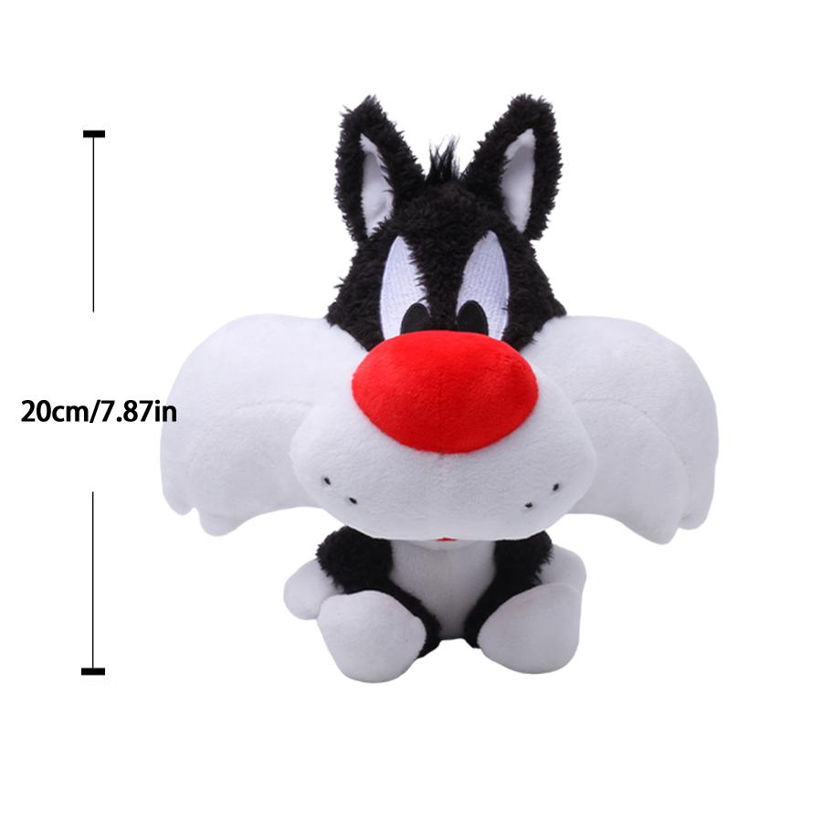 New 20cm Big Head Looney Tunes Plush Toy Bugs Bunny Cartoon Stuffed Animal Soft Doll Kids Birthday Gift Present