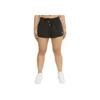 adidas Originals Three Stripes Printed Sports Straight Leg Shorts Women Shorts Black AY8125