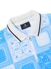 WIDEANGLE Co Airhole Nature Paisley Polo Shirt L_Blue