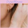Geometric Stainless Steel Hoop Earrings For Women With Stones For Stylish Office Wear
