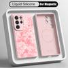 Vintage Clover Floral Liquid Silicone Case For Samsung S26 Ultra S25 S24 Plus S23 S22 Ultra Magnetic For Magsafe Soft Cover