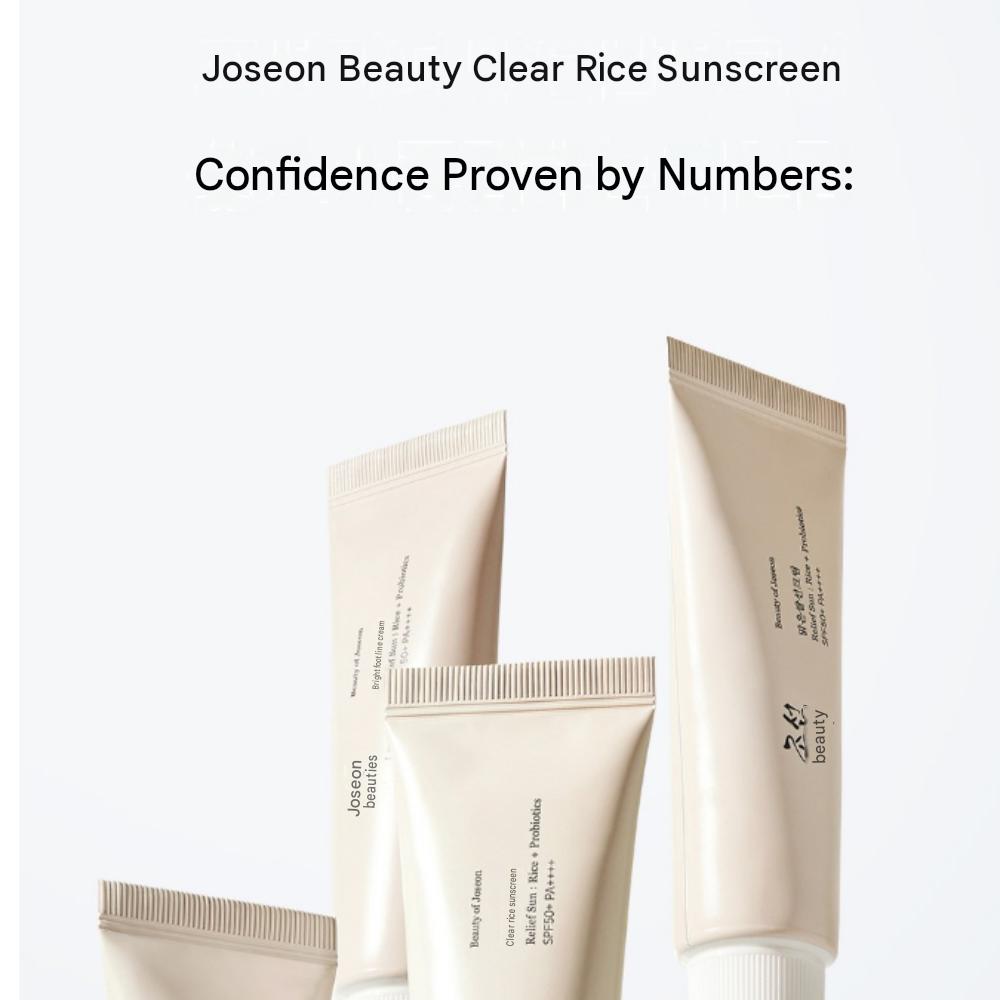 Beauty of Joseon Crema Solare Trasparente all'Riso SPF50 PA++++ 50ml + Freschezza Acquosa 10ml Set Deluxe
