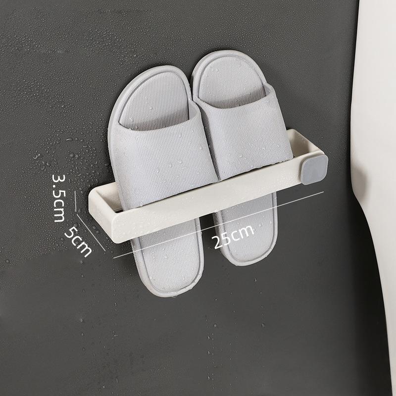 Wall Mounted Foldable Shoe Rack, Slippers Drain Storage Rack, Shoe Hanging Holder, Bathroom and Bedroom Organizer