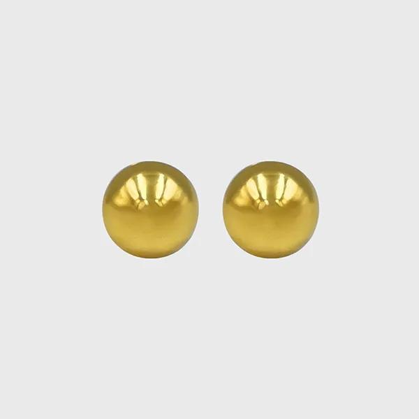 Gold Ball One-Touch Cow Earrings BLSE007