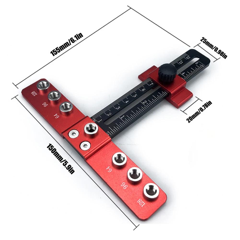 Woodworking Drilling Locator Doweling Jig Hole Locator Drawer Cabinet Handle Installation Hole Puncher Drilling Guide Locator